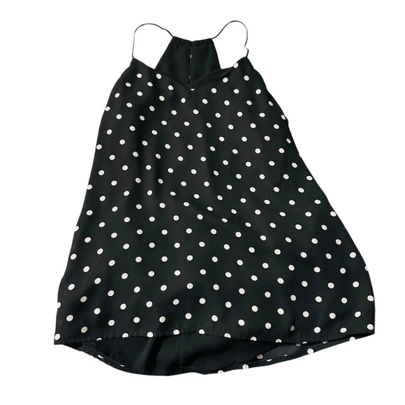 Express women's size XS polka dot sleeveless blouse - Picture 1 of 4